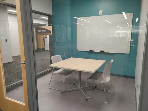 Private study room on the second floor in the Children's Library