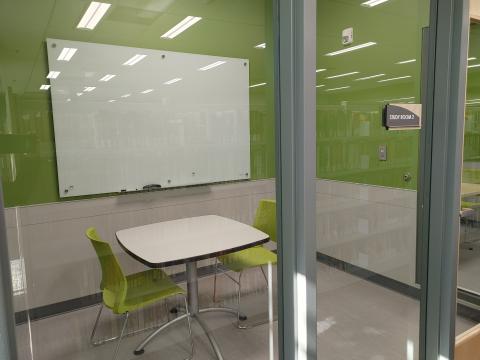 Private study room located on the first floor