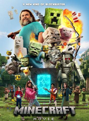 A Minecraft Movie poster