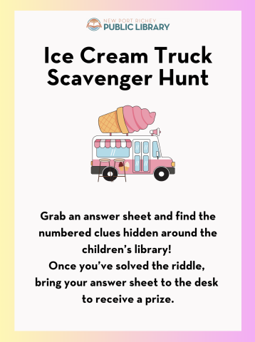 Ice Cream Truck Scavenger Hunt