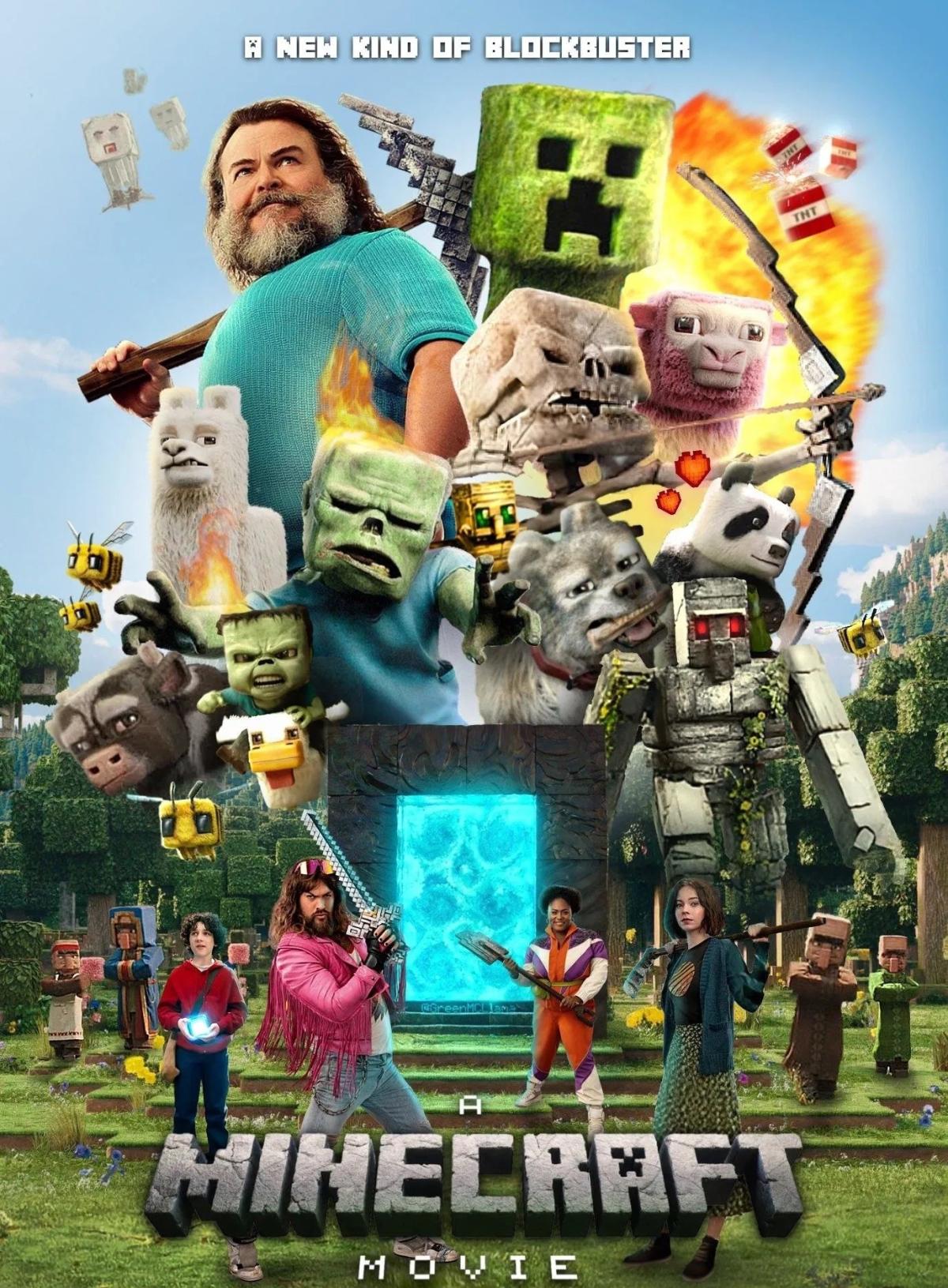 A Minecraft Movie poster