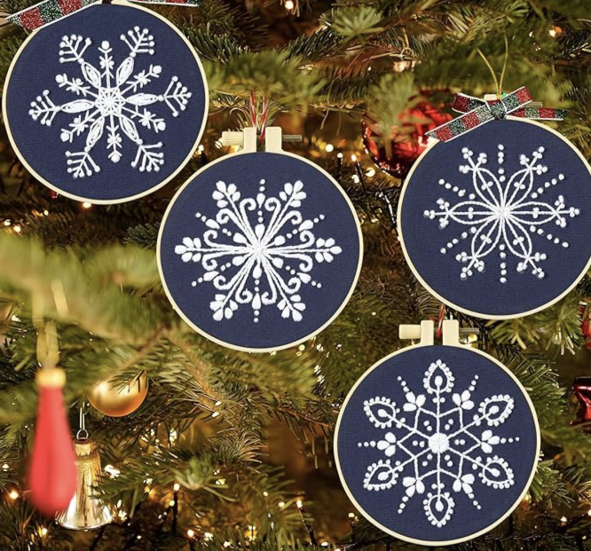 snowflake embroidery